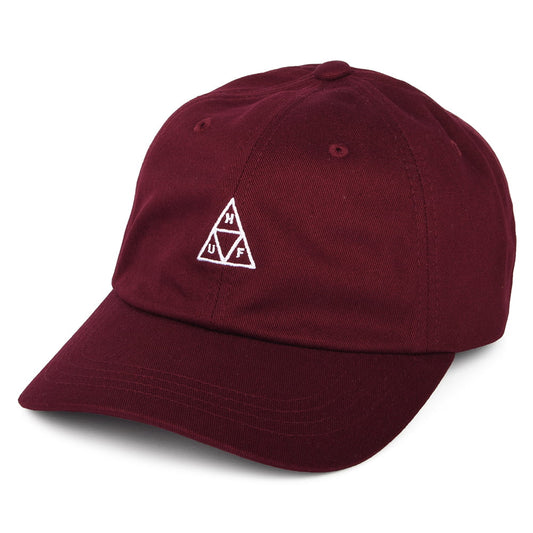 Casquette à Visière Incurvée Mini Triple Triangle rouge foncé HUF