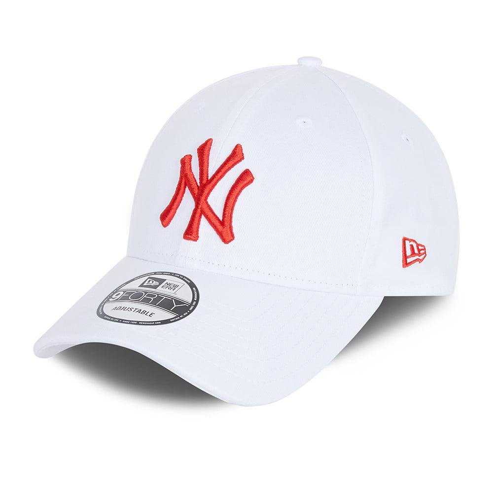 Casquette 9FORTY MLB League Essential New York Yankees blanc-cardinal NEW ERA