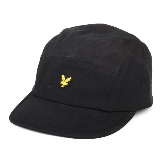 Casquette 5 Panel en Coton Sergé noir LYLE & SCOTT