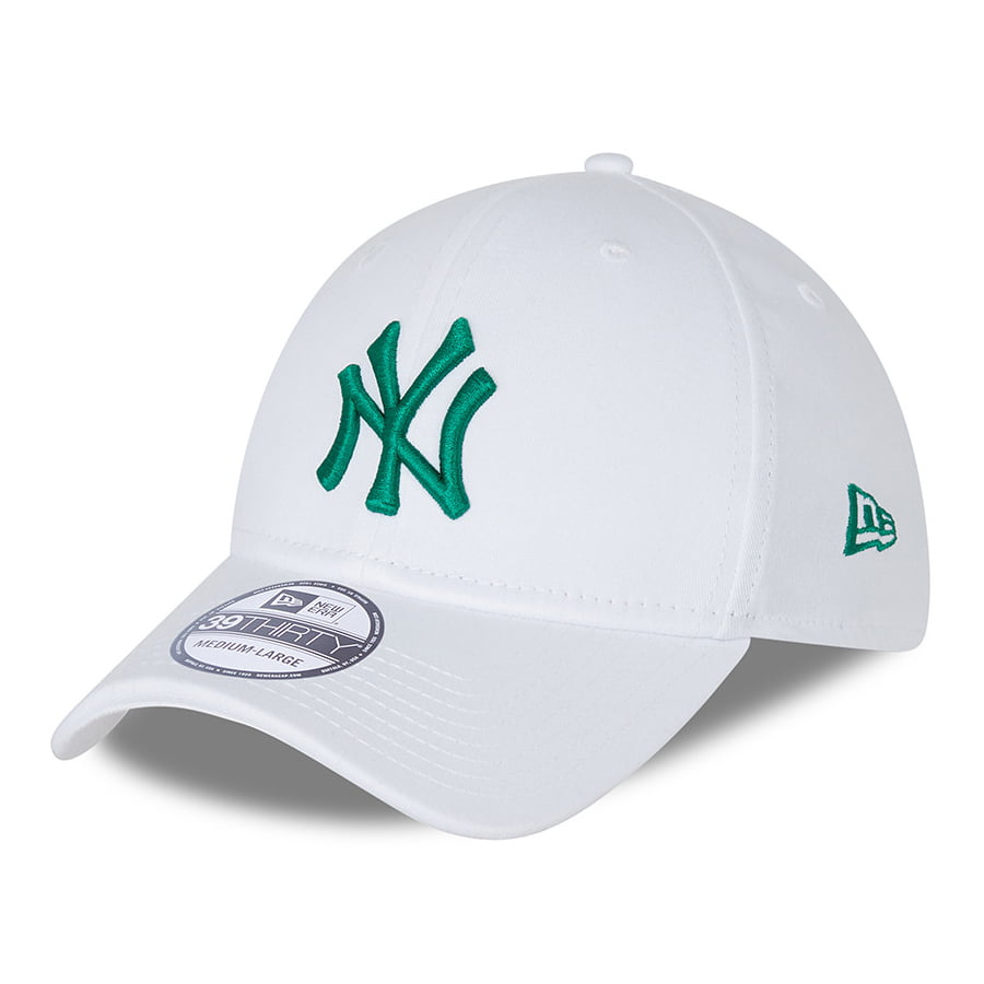 Casquette 39THIRTY MLB League Essential New York Yankees blanc-vert NEW ERA