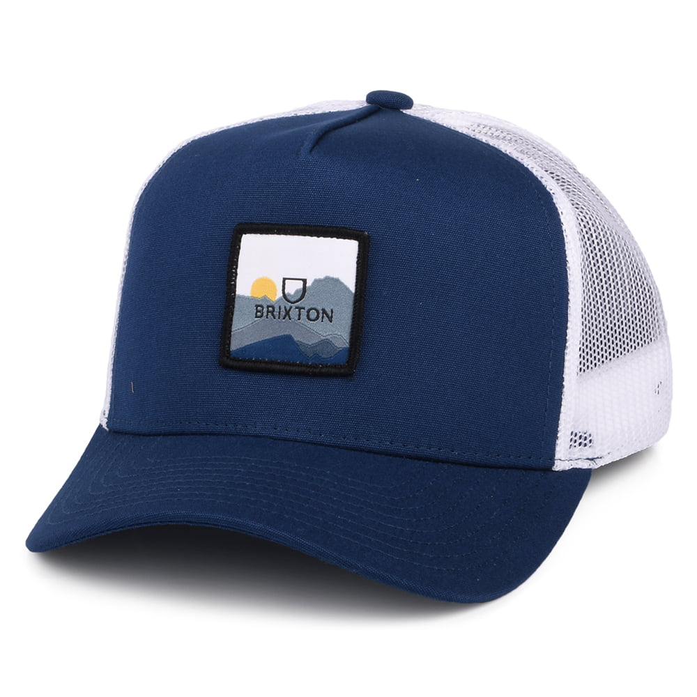 Casquette Trucker Alpha Block X C MP bleu-blanc BRIXTON