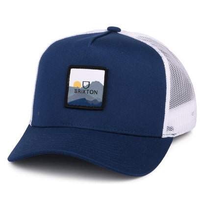 Casquette Trucker Alpha Block X C MP bleu-blanc BRIXTON