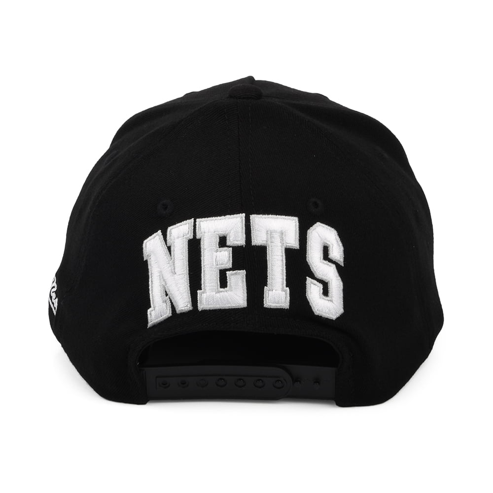 Casquette Snapback NBA Dropback Solid Redline Brooklyn Nets noir MITCHELL & NESS