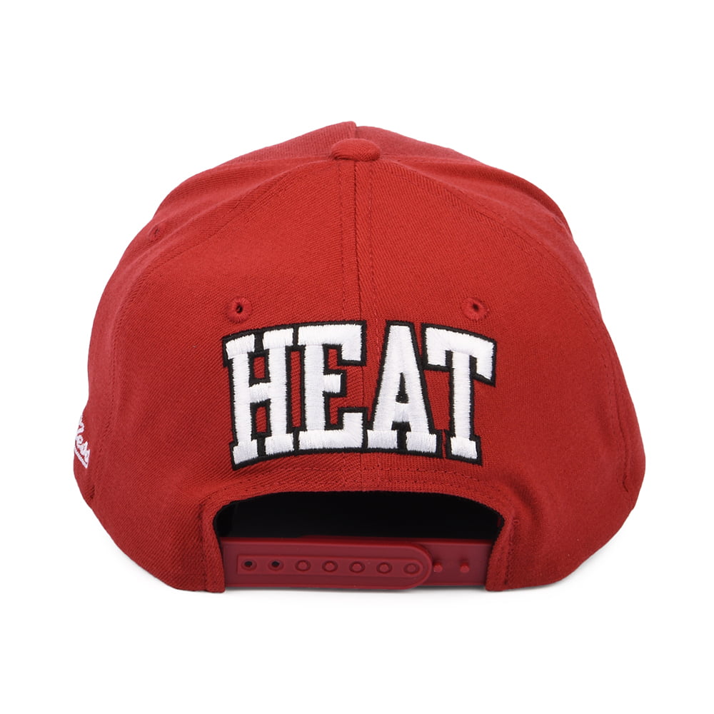 Casquette Snapback NBA Dropback Solid Redline Miami Heat cardinal MITCHELL & NESS