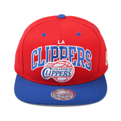 Casquette Snapback NBA HWC Team Arch L.A. Clippers rouge-bleu roi MITCHELL & NESS