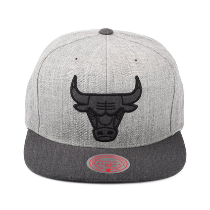 Casquette Snapback NBA Dual Heather Chicago Bulls gris chiné MITCHELL & NESS