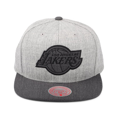 Casquette Snapback NBA Dual Heather L.A. Lakers gris chiné MITCHELL & NESS