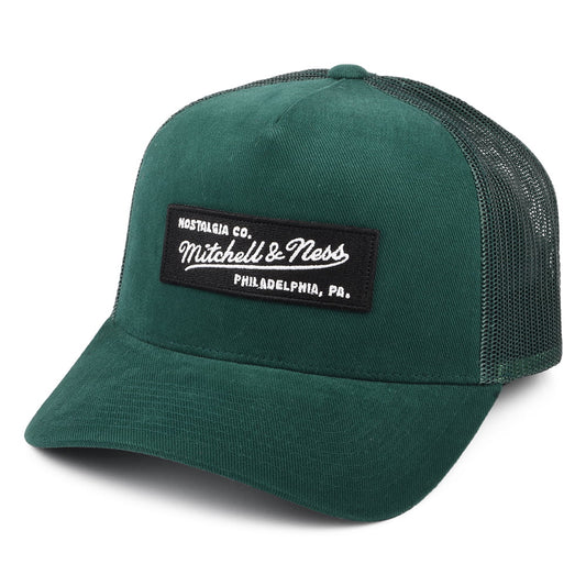 Casquette Trucker Branded Box Logo Classic vert foncé MITCHELL & NESS