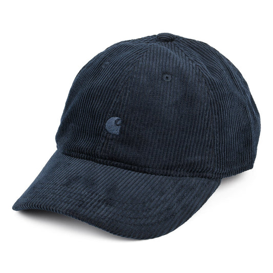 Casquette en Velours Côtelé Harlem bleu marine-bleu CARHARTT WIP