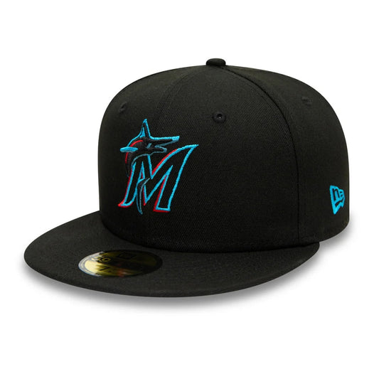 Casquette 59FIFTY MLB On Field AC Perf Miami Marlins noir NEW ERA