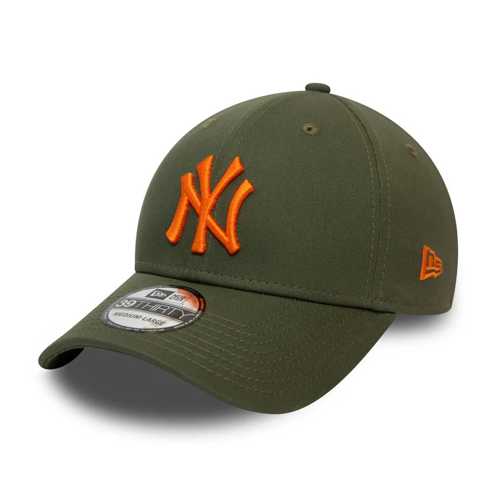 Casquette 39THIRTY MLB League Essential New York Yankees olive-orange NEW ERA