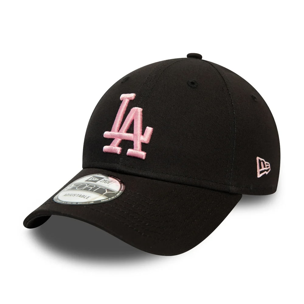 Casquette 9FORTY MLB League Essential L.A. Dodgers noir-rose NEW ERA