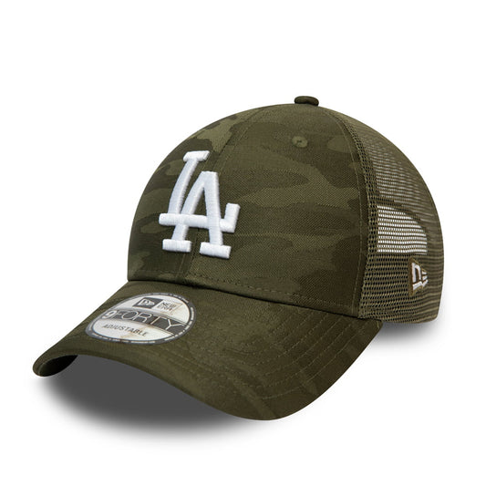 Casquette Trucker 9FORTY MLB Home Field L.A. Dodgers olive NEW ERA