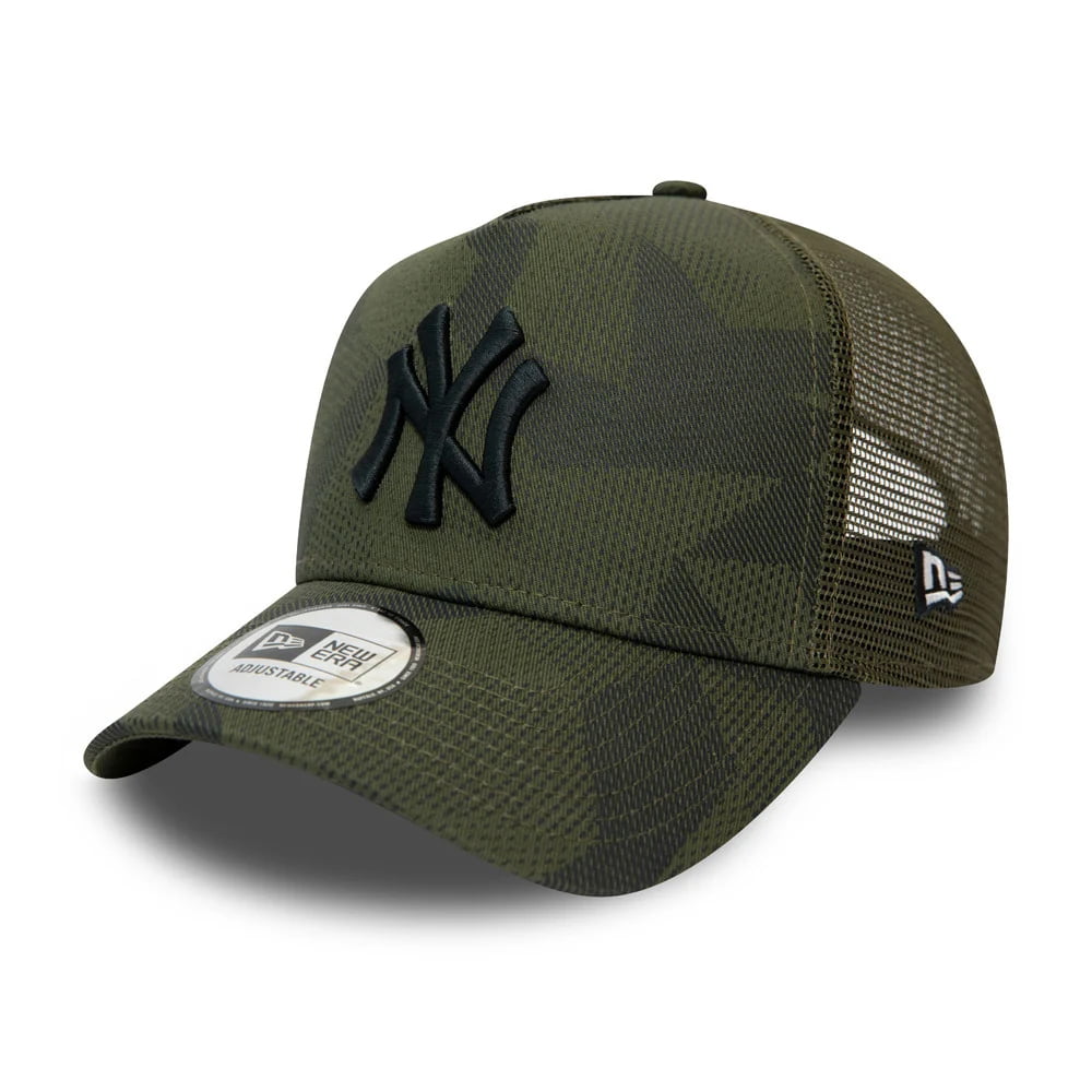 Casquette Trucker A-Frame 9FORTY MLB Multi Camo New York Yankees olive NEW ERA