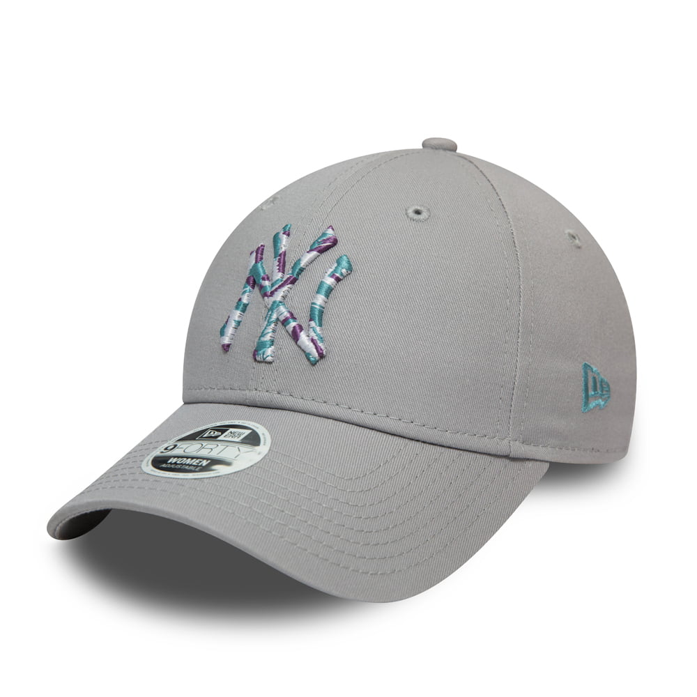 Casquette Femme 9FORTY MLB Camo Infill New York Yankees gris NEW ERA