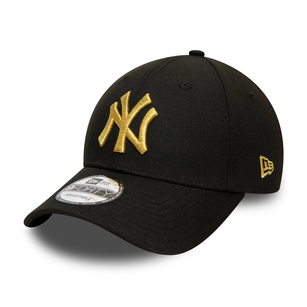Casquette 9FORTY MLB Team Contrast New York Yankees noir-doré NEW ERA