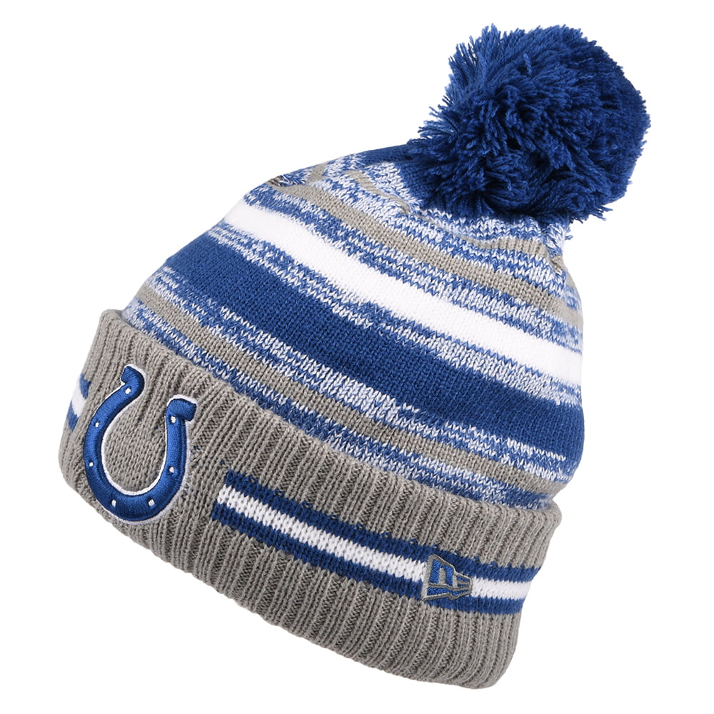 Bonnet à Pompon NFL Sport Knit OTC Indianapolis Colts bleu-blanc NEW ERA