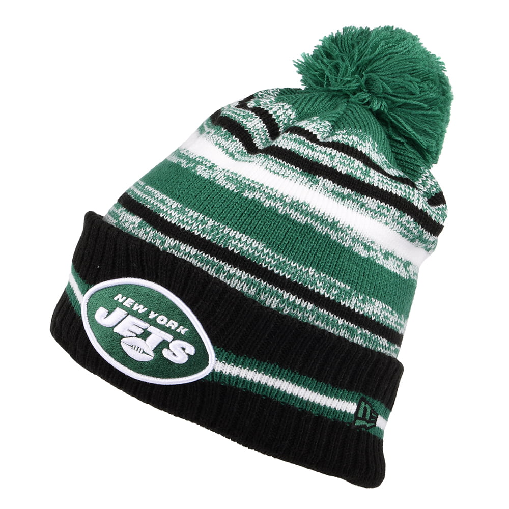 Bonnet à Pompon NFL Sport Knit OTC New York Jets vert-blanc NEW ERA