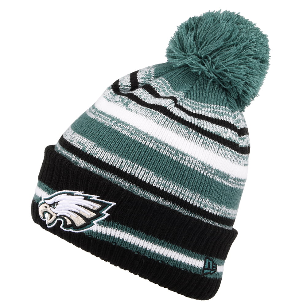 Bonnet à Pompon NFL Sport Knit OTC Philadelphia Eagles noir-vert NEW ERA