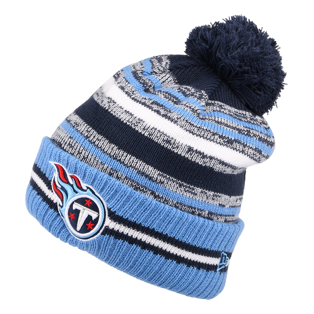Bonnet à Pompon NFL Sport Knit OTC Tennessee Titans bleu NEW ERA
