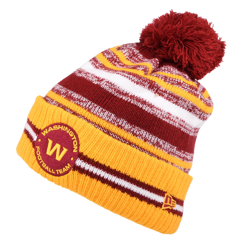 Bonnet à Pompon NFL Sport Knit OTC Washington Football Team bordeaux-doré NEW ERA