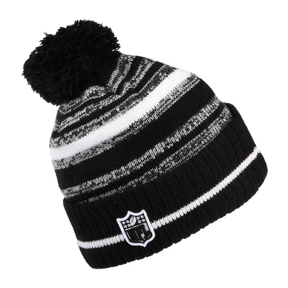 Bonnet à Pompon NFL Sport Knit Cincinnati Bengals noir-blanc NEW ERA