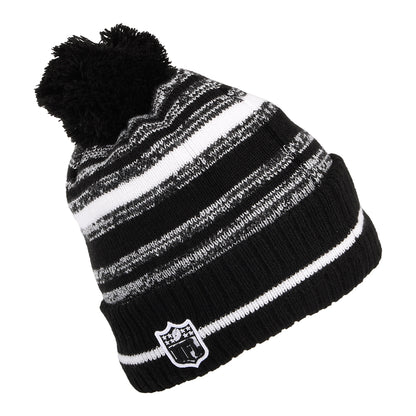 Bonnet à Pompon NFL Sport Knit Dallas Cowboys noir-blanc NEW ERA