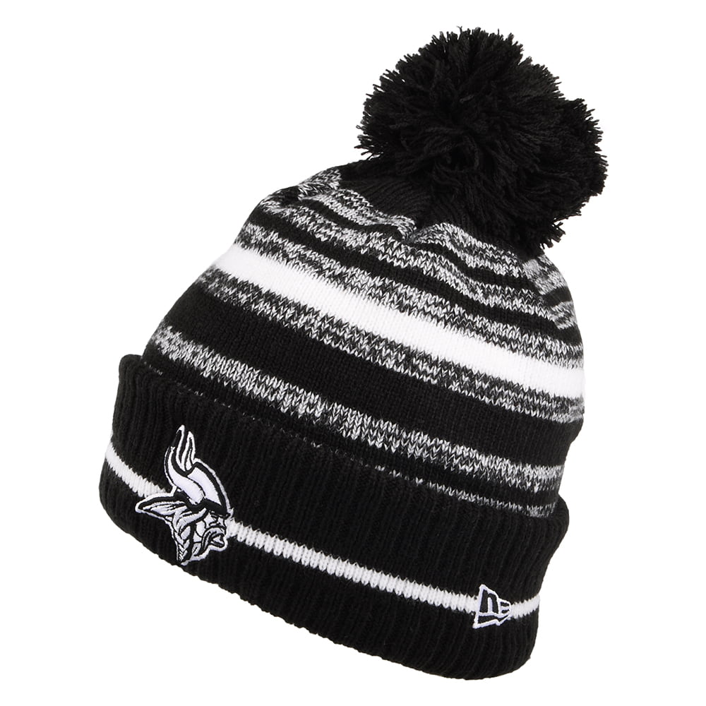 Bonnet à Pompon NFL Sport Knit Minnesota Vikings noir-blanc NEW ERA