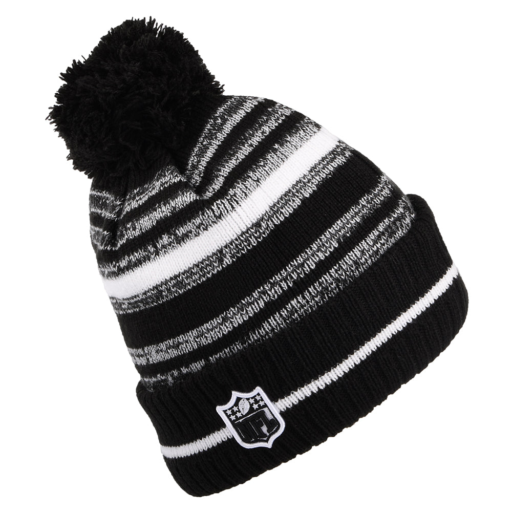 Bonnet à Pompon NFL Sport Knit Washington Football Team noir-blanc NEW ERA