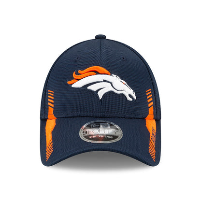 Casquette Stretch 9FORTY NFL Sideline Home Denver Broncos bleu marine-orange NEW ERA
