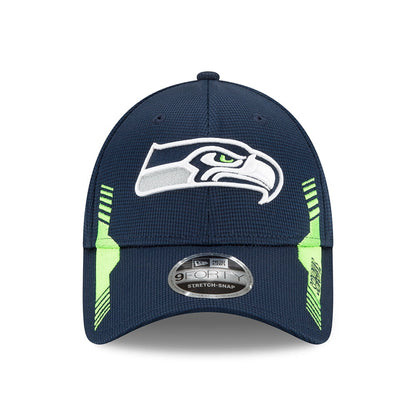 Casquette Stretch Snap 9FORTY NFL Sideline Home Seattle Seahawks bleu-vert NEW ERA