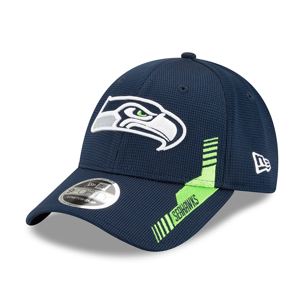Casquette Stretch Snap 9FORTY NFL Sideline Home Seattle Seahawks bleu-vert NEW ERA