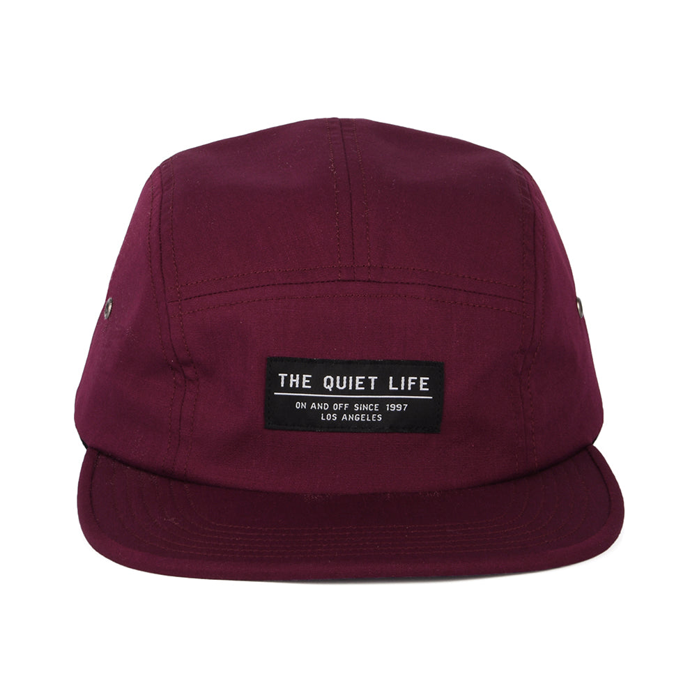 Casquette 5 Panel Foundation bordeaux THE QUIET LIFE