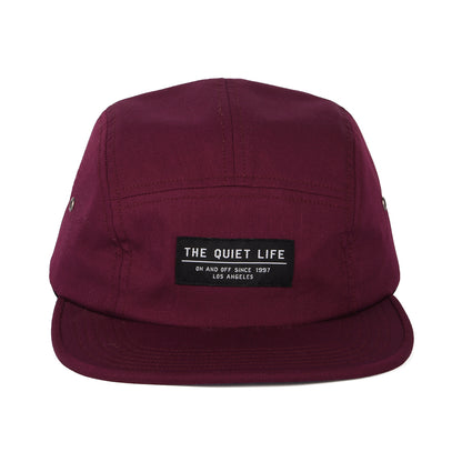 Casquette 5 Panel Foundation bordeaux THE QUIET LIFE