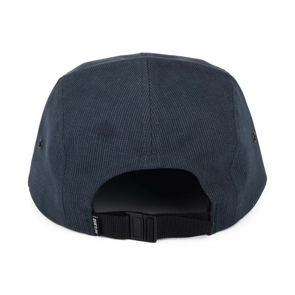 Casquette 5 Panel Cord Combo bleu marine-noir THE QUIET LIFE