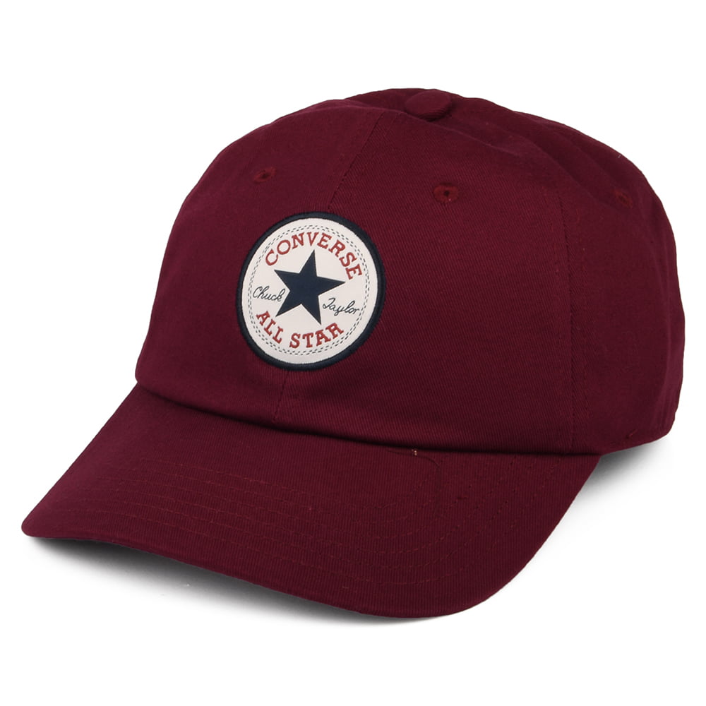 Casquette Tip Off en Coton bordeaux foncé CONVERSE