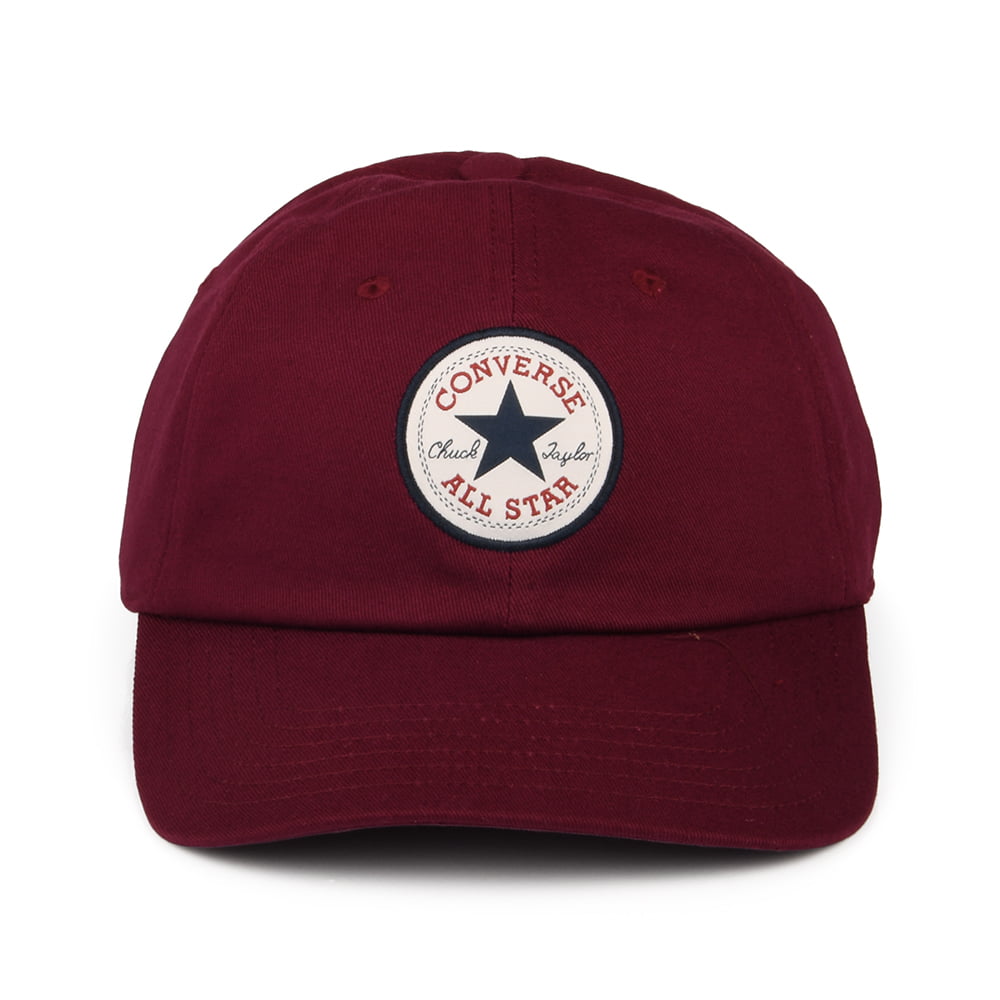 Casquette Tip Off en Coton bordeaux foncé CONVERSE