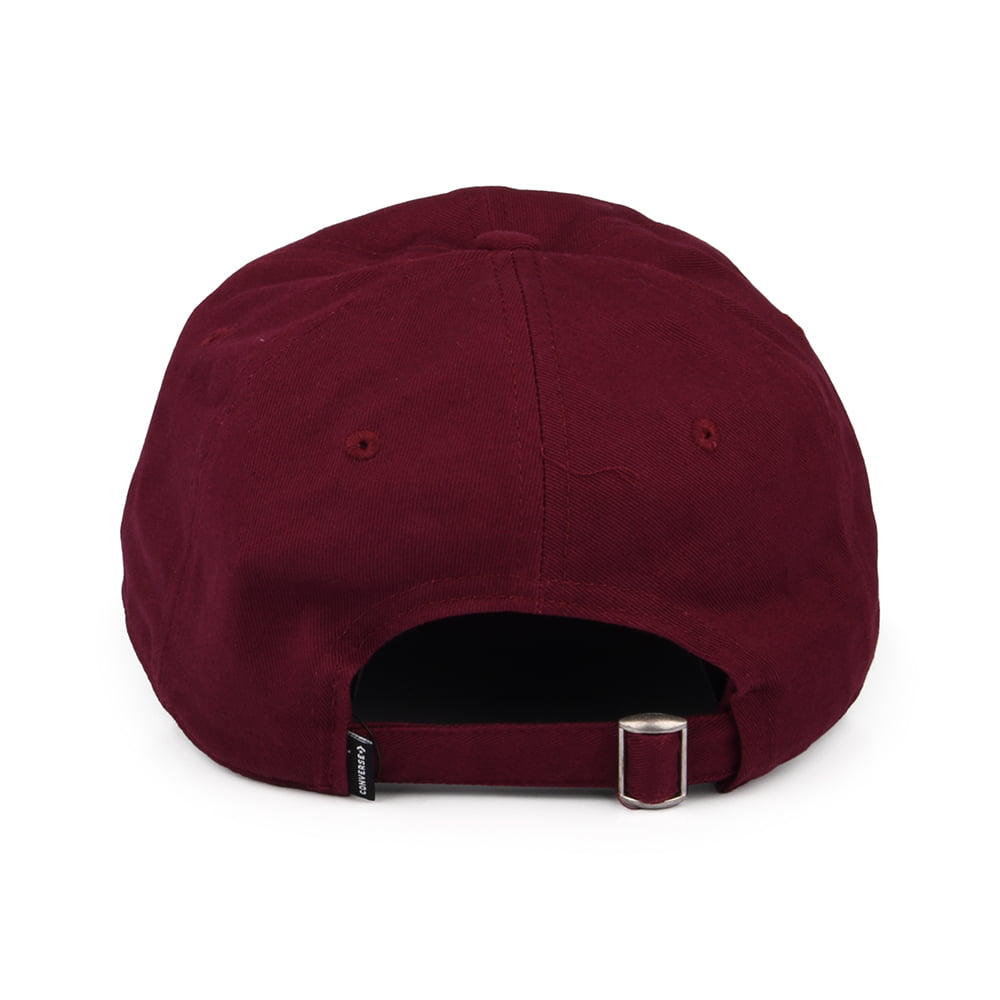 Casquette Tip Off en Coton bordeaux foncé CONVERSE