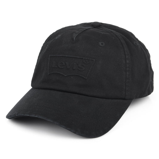 Casquette Délavée avec Étiquette Vierge Debossed Big Batwing noir LEVI'S