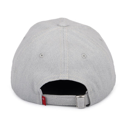 Casquette en Jean Recyclé avec Étiquette Vierge bleu clair LEVI'S