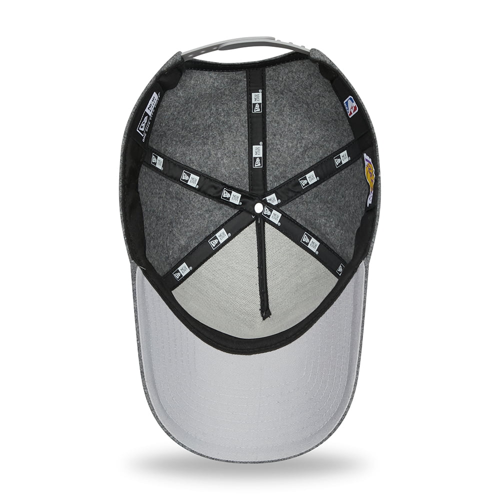 Casquette 9FORTY NBA Melton E-Frame L.A. Lakers gris NEW ERA