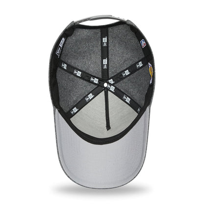 Casquette 9FORTY NBA Melton E-Frame L.A. Lakers gris NEW ERA