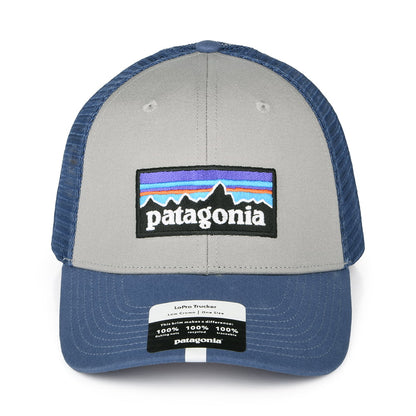Casquette Trucker en Coton Bio LoPro P-6 Logo gris-bleu PATAGONIA