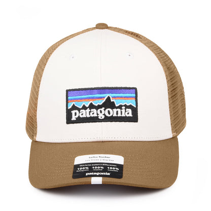 Casquette Trucker en Coton Bio LoPro P-6 Logo blanc-marron PATAGONIA