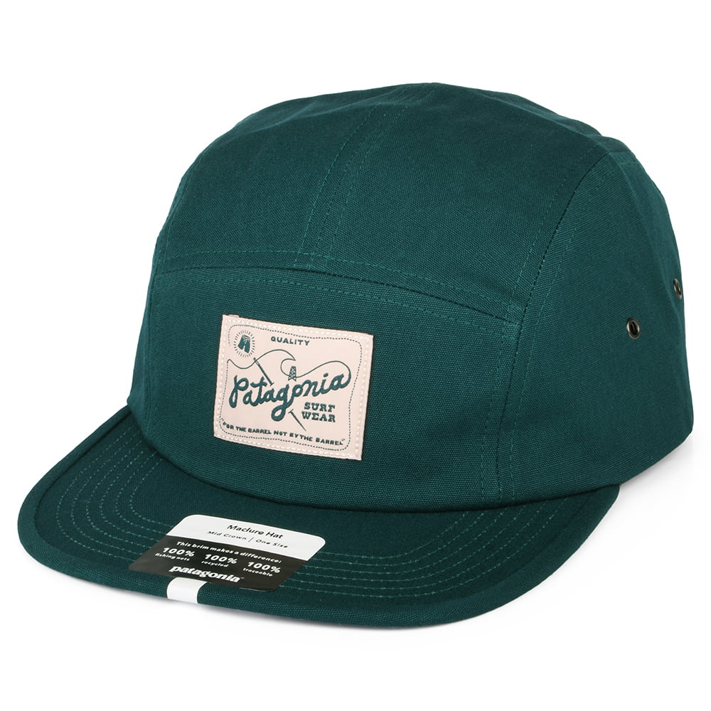 Casquette 5 Panel en Coton Bio Maclure vert foncé PATAGONIA