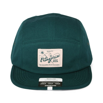 Casquette 5 Panel en Coton Bio Maclure vert foncé PATAGONIA