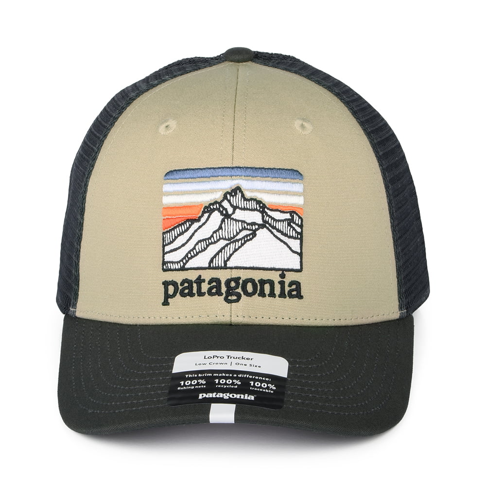 Casquette Trucker en Toile de Coton Bio LoPro Line Logo Ridge khaki PATAGONIA