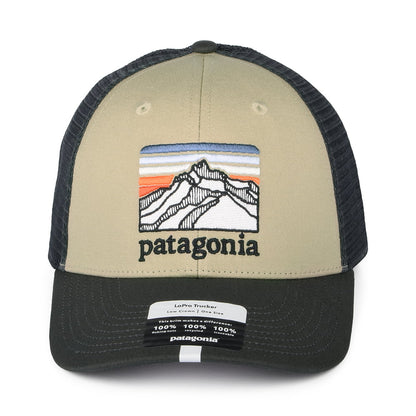 Casquette Trucker en Toile de Coton Bio LoPro Line Logo Ridge khaki PATAGONIA