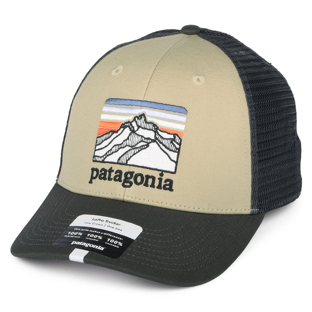 Casquette Trucker en Toile de Coton Bio LoPro Line Logo Ridge khaki PATAGONIA