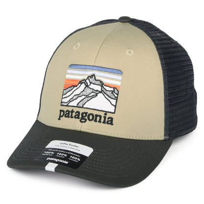 Casquette Trucker en Toile de Coton Bio LoPro Line Logo Ridge khaki PATAGONIA